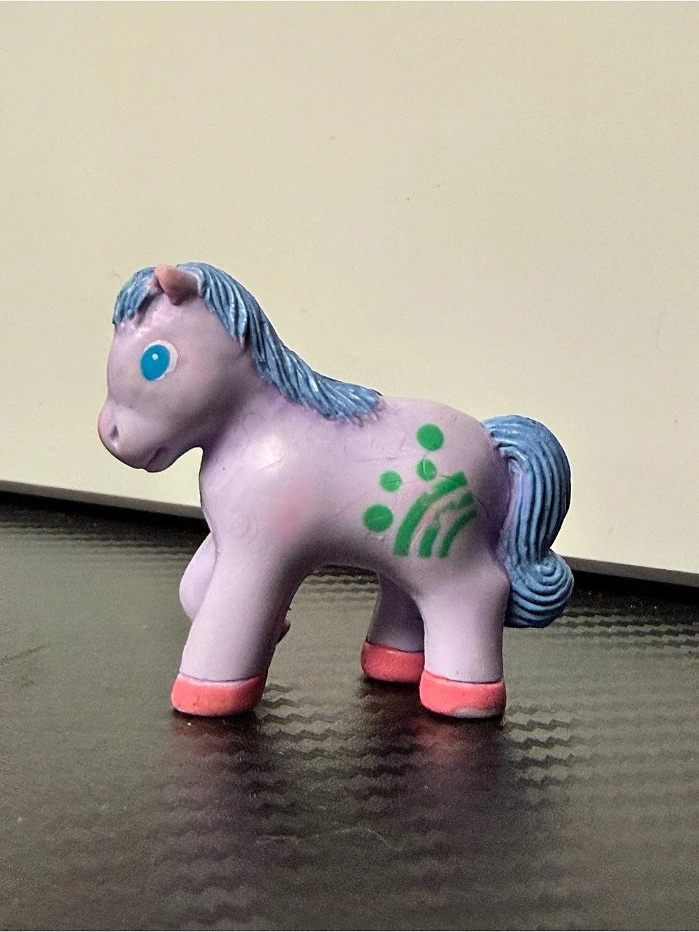 Vintage Soma Love Pony Purple Blue Hair 1992 PVC Fakie Figure